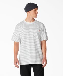 Regular Fit Striped Pocket T-Shirt